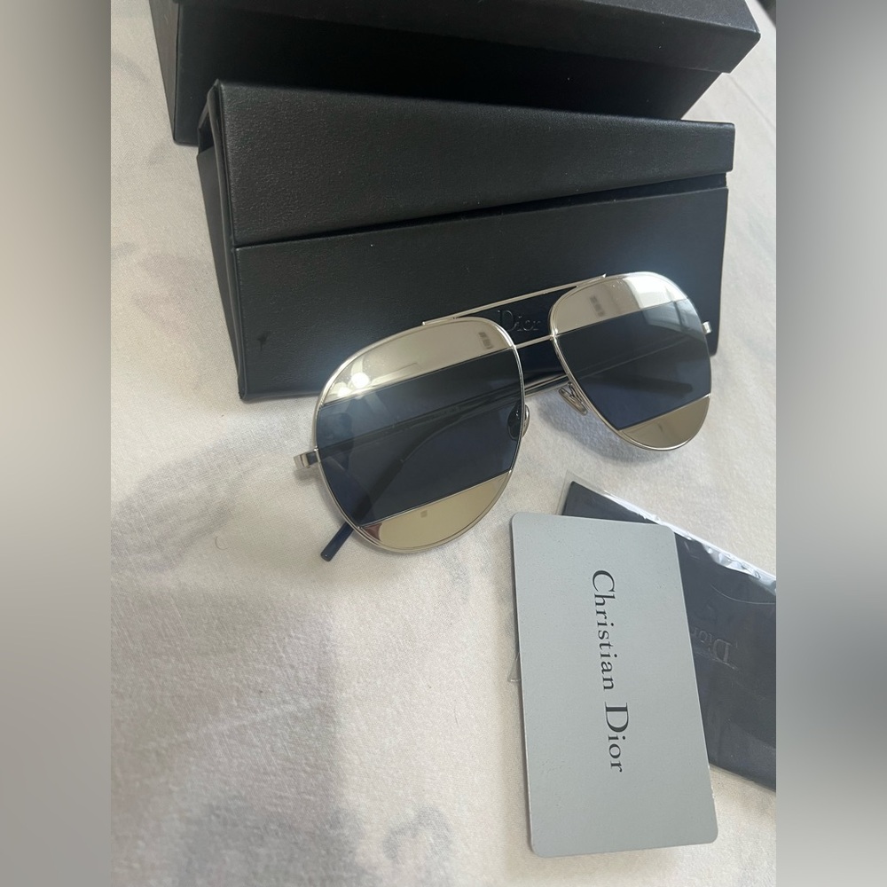 CHRISTIAN DIOR SPLIT SCREEN AVIATORS - Picture 10 of 12